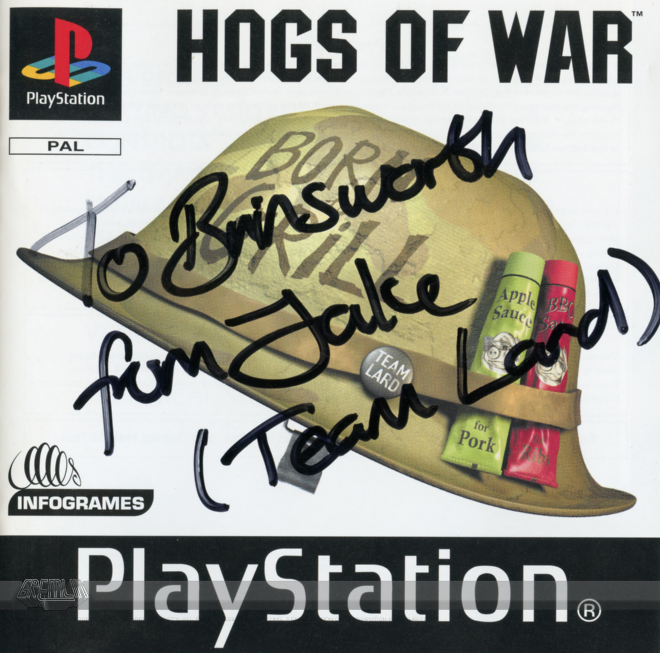 Signed Playstation Hogs of War