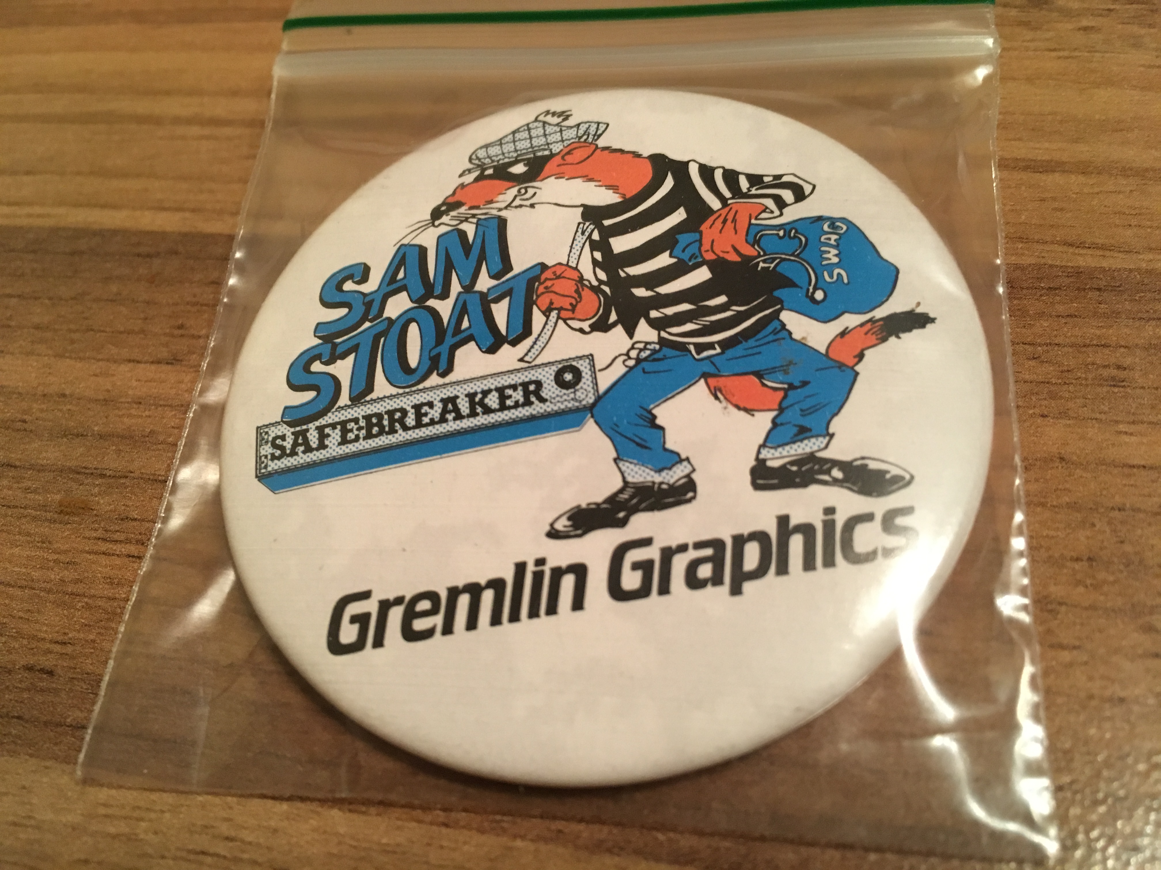 Sam Stoat Safebreaker Vintage Badge