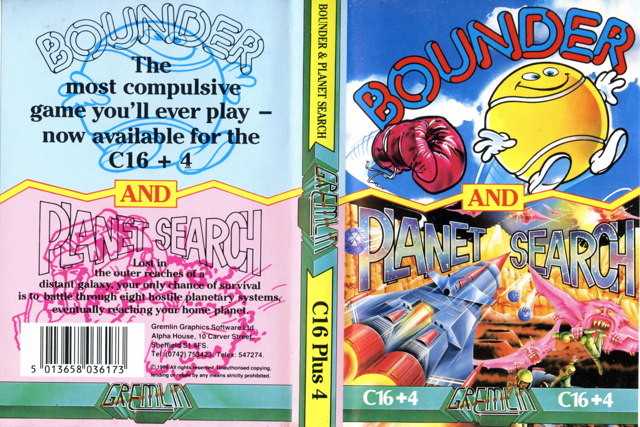 Bounder and Planet Search (Commodore C16/Plus 4)