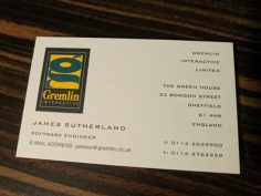 James Sutherland Business Card
