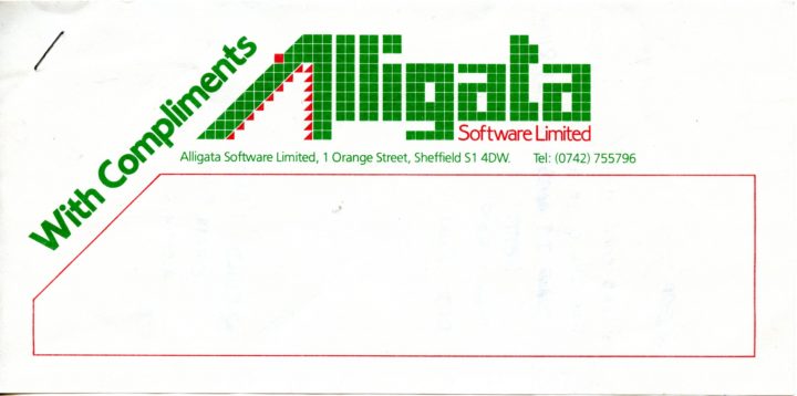 Alligata Software Compliments Slip