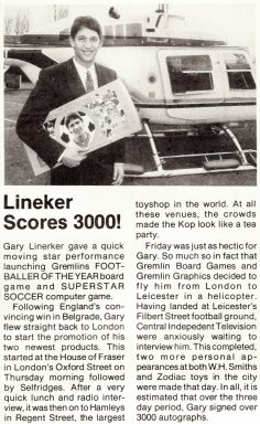 Lineker Scores 3000!