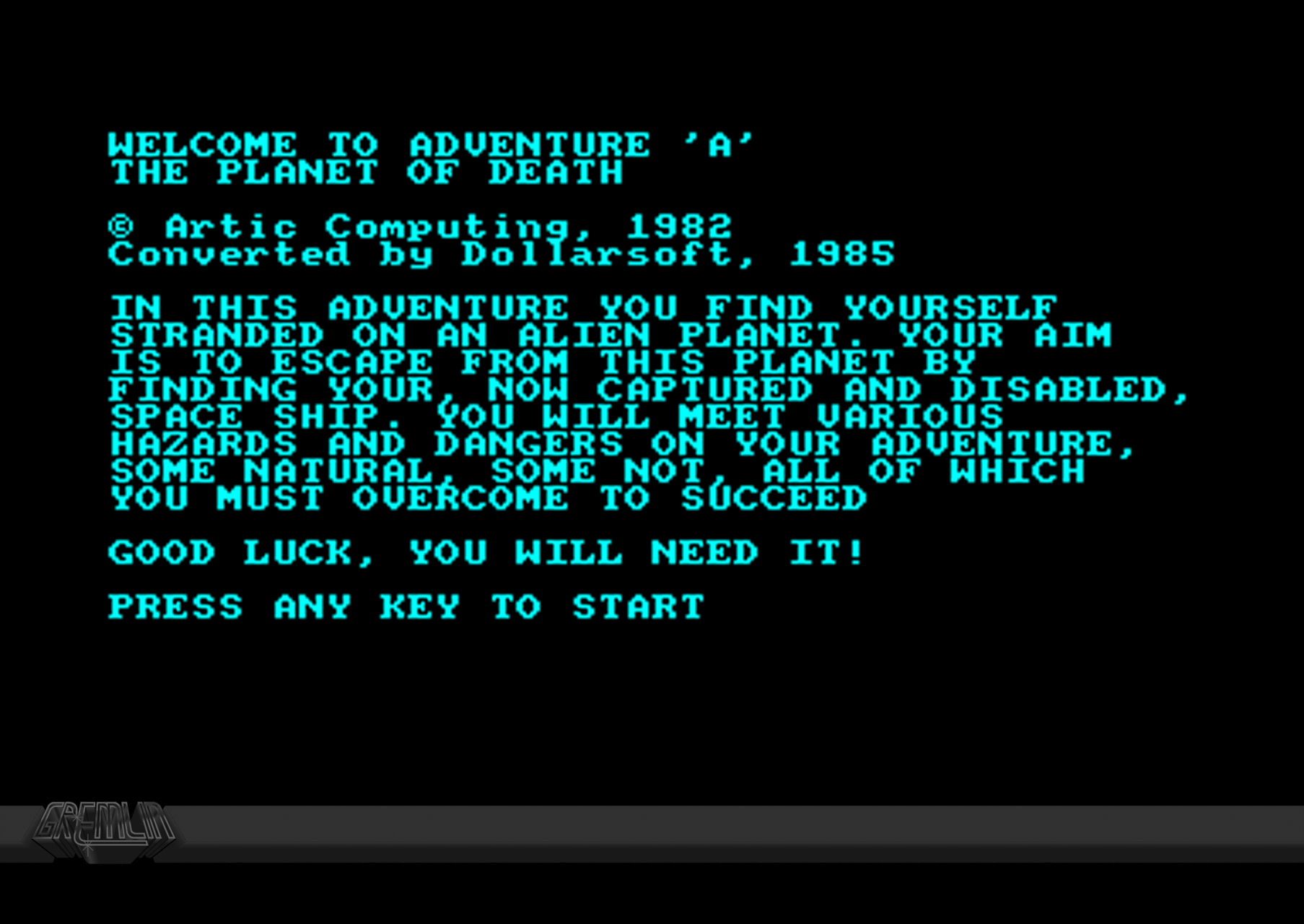 Dollarsoft conversion of Artic Adventures