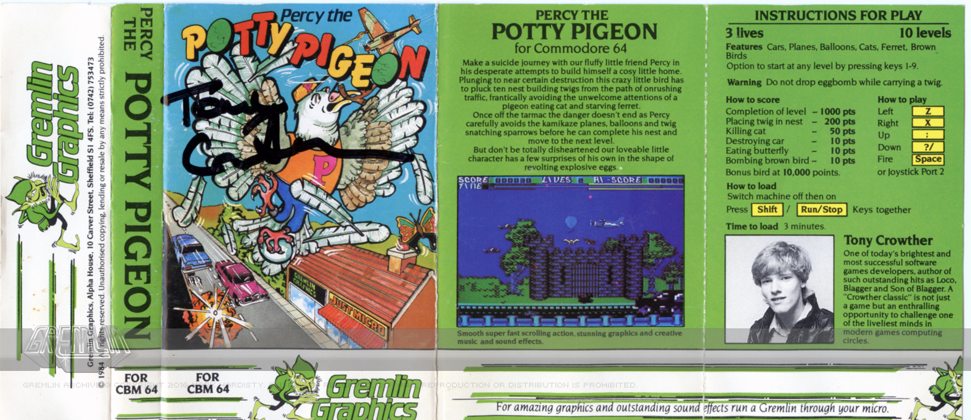 Percy The Potty Pigeon (Signed)