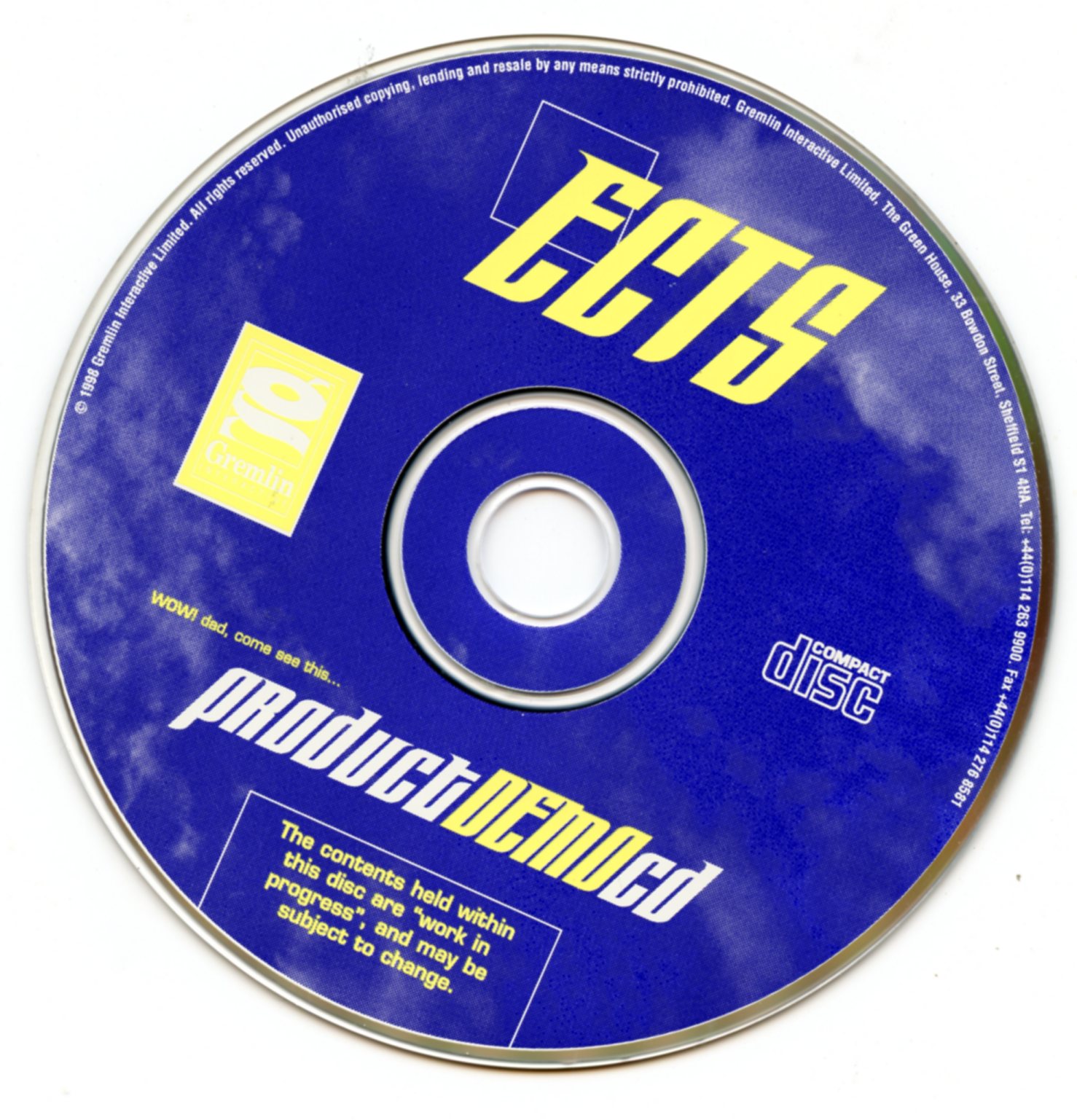 ECTS Product Demo CD and ISO