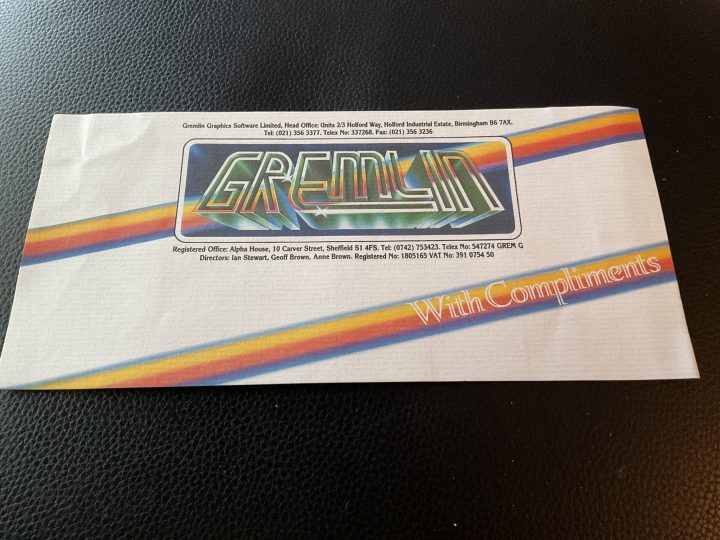 Gremlin With Compliments Slip (US Gold HQ)